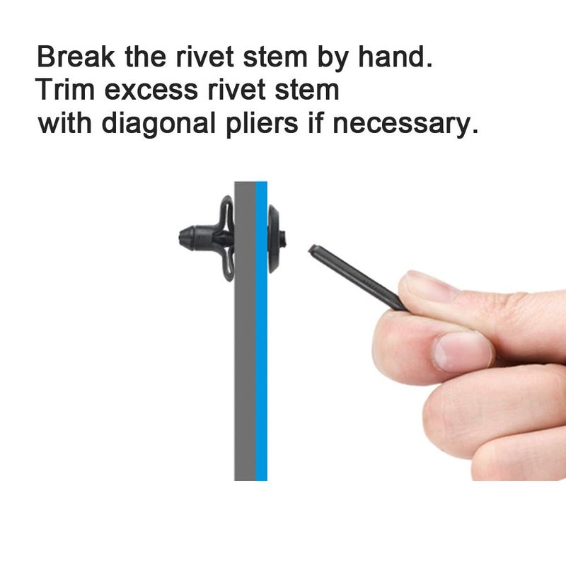 ORX PLUS TOOLS ORXPLUS Tools Plastic Rivet Hand Gun Kit one Hand Operation w/ 40 Sample Poly Rivets - Image 4